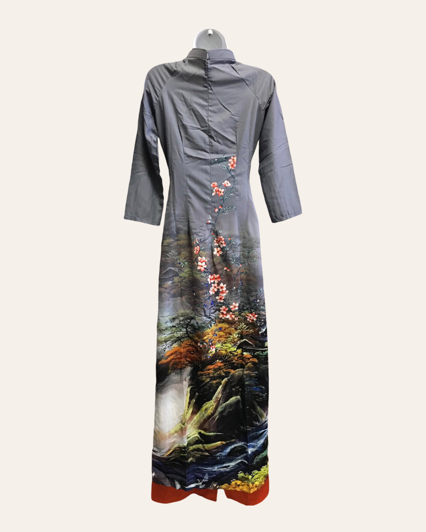 Gray Nature Ao Dai