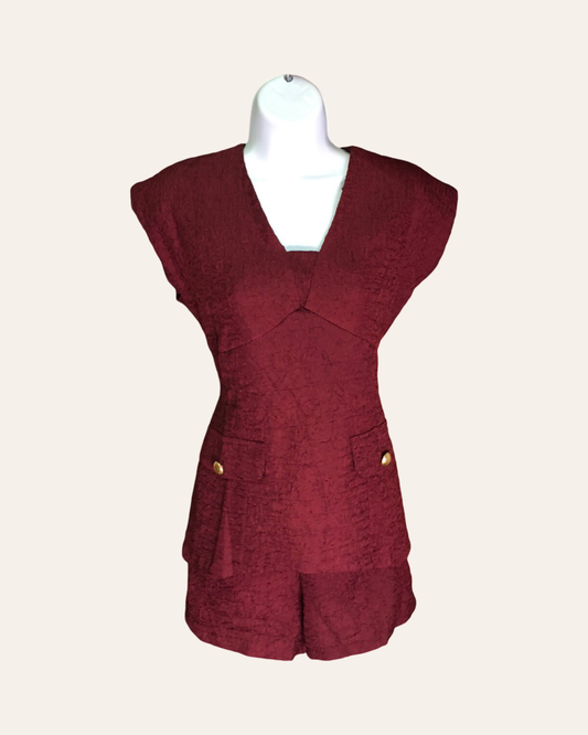 Burgendy Cozy Chic Lounge Set