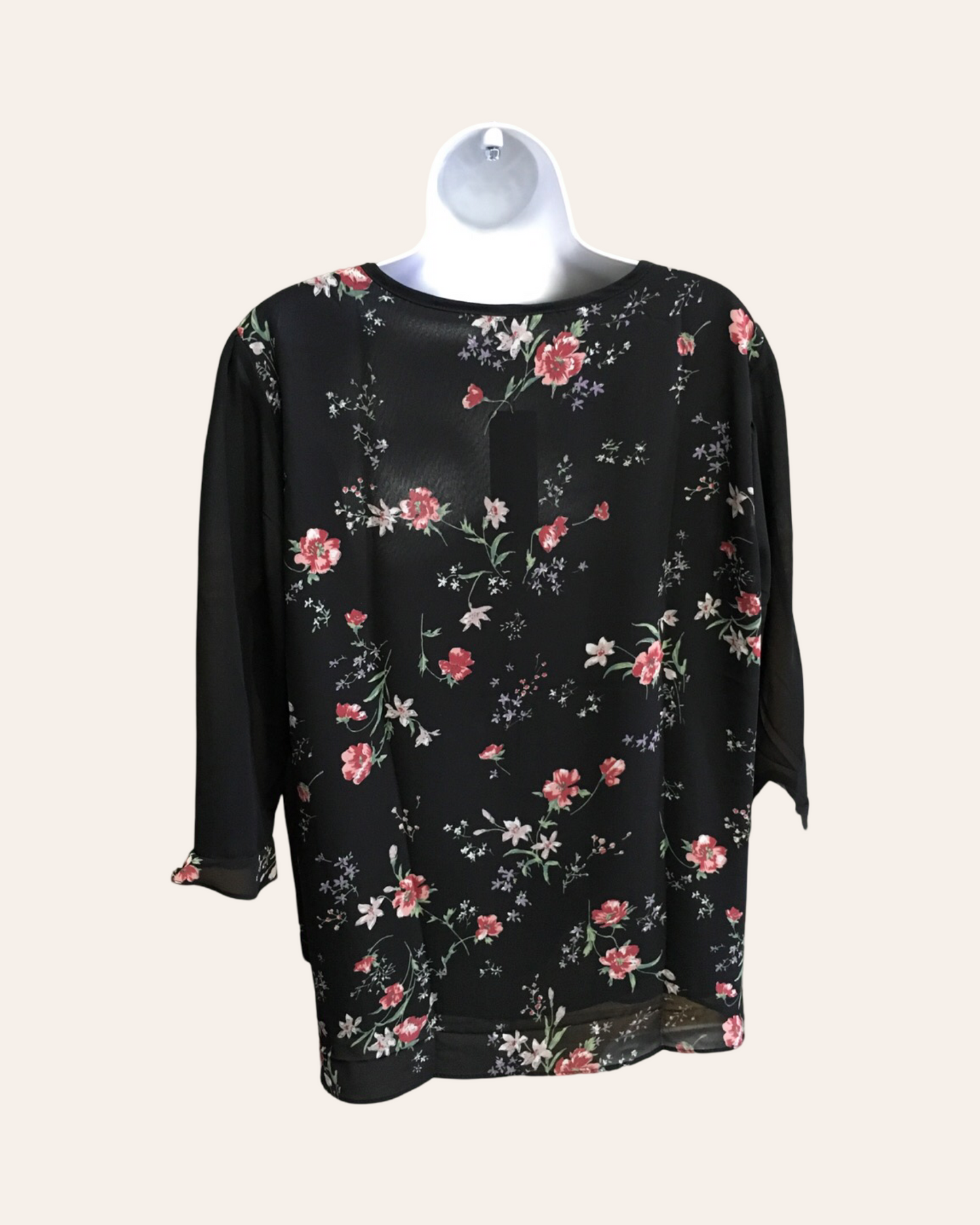 Button Up Flower Top