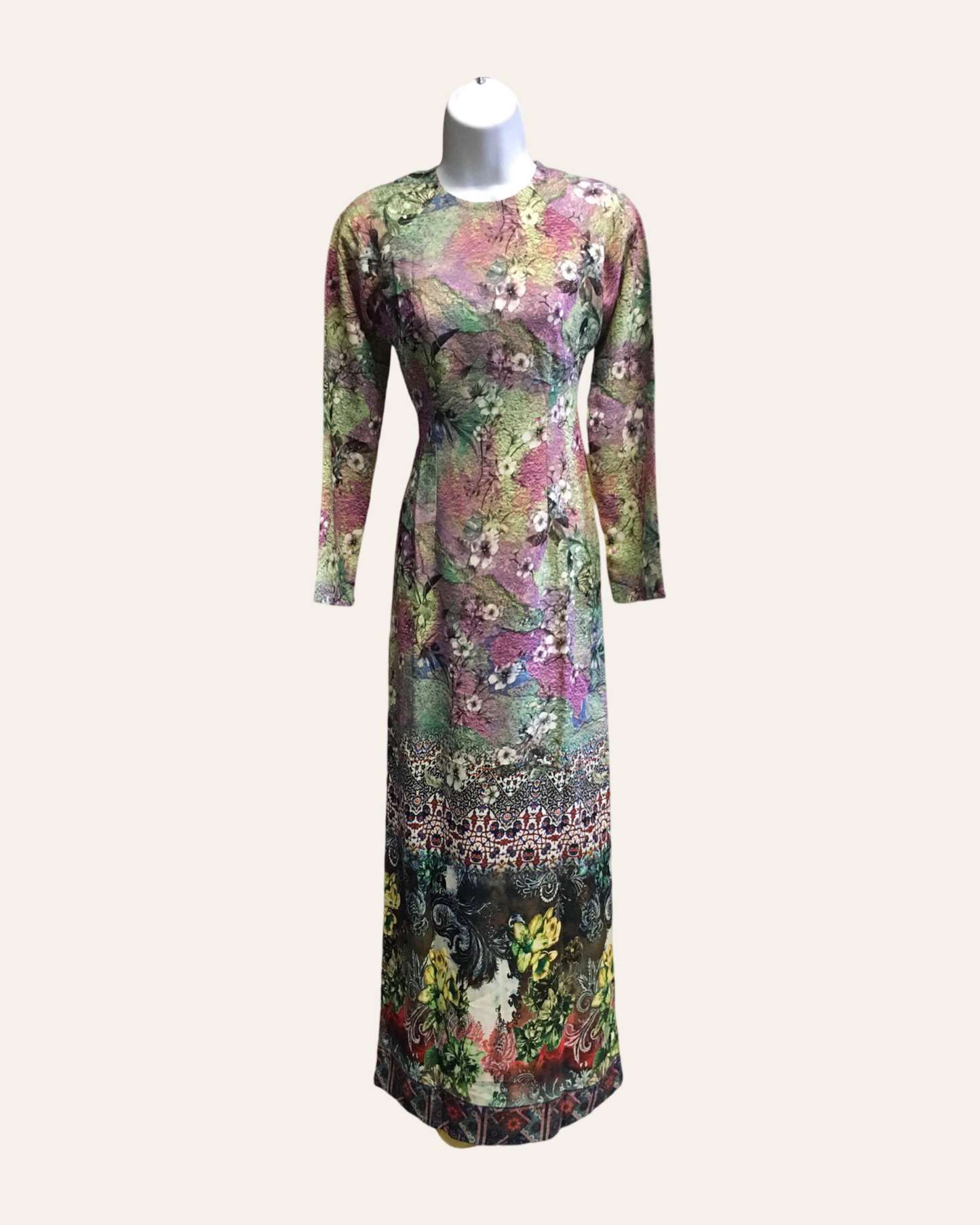 Multicolor Pattern Ao Dai