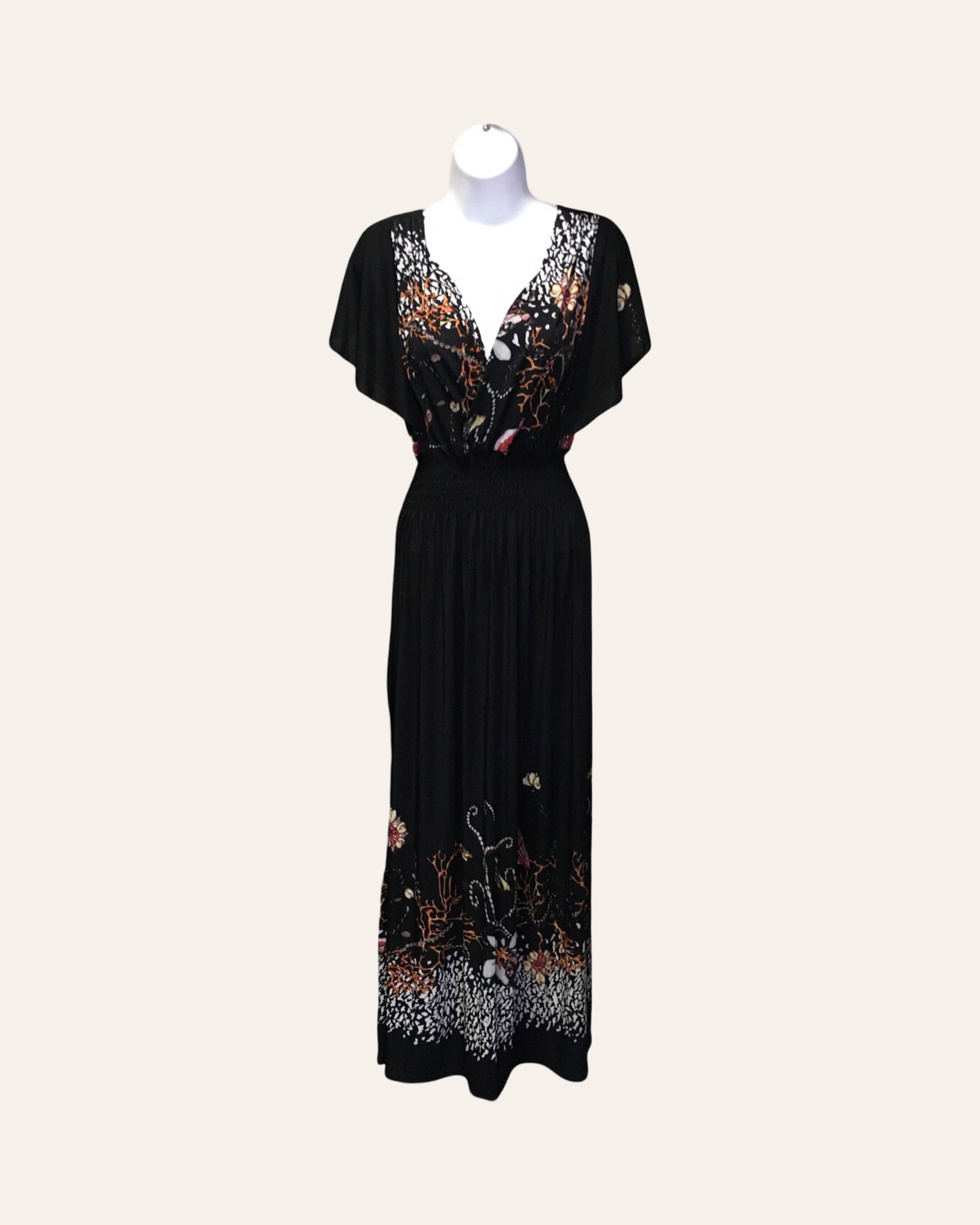 Black Artisan Elegance Dress