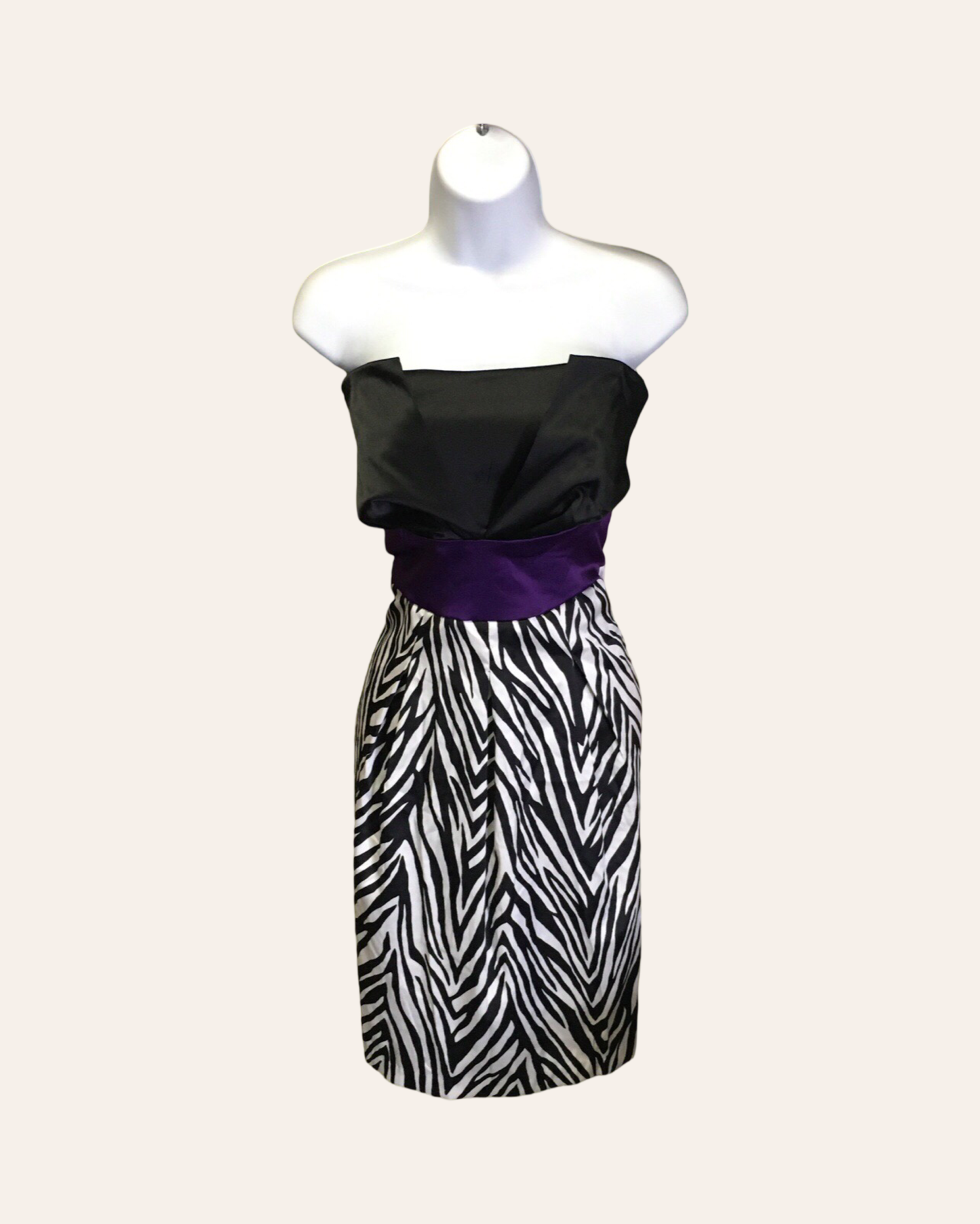 Purple Zebra Elegance Dress