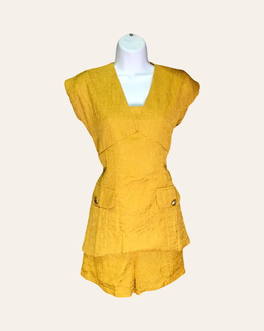 Mustard Cozy Chic Lounge Set