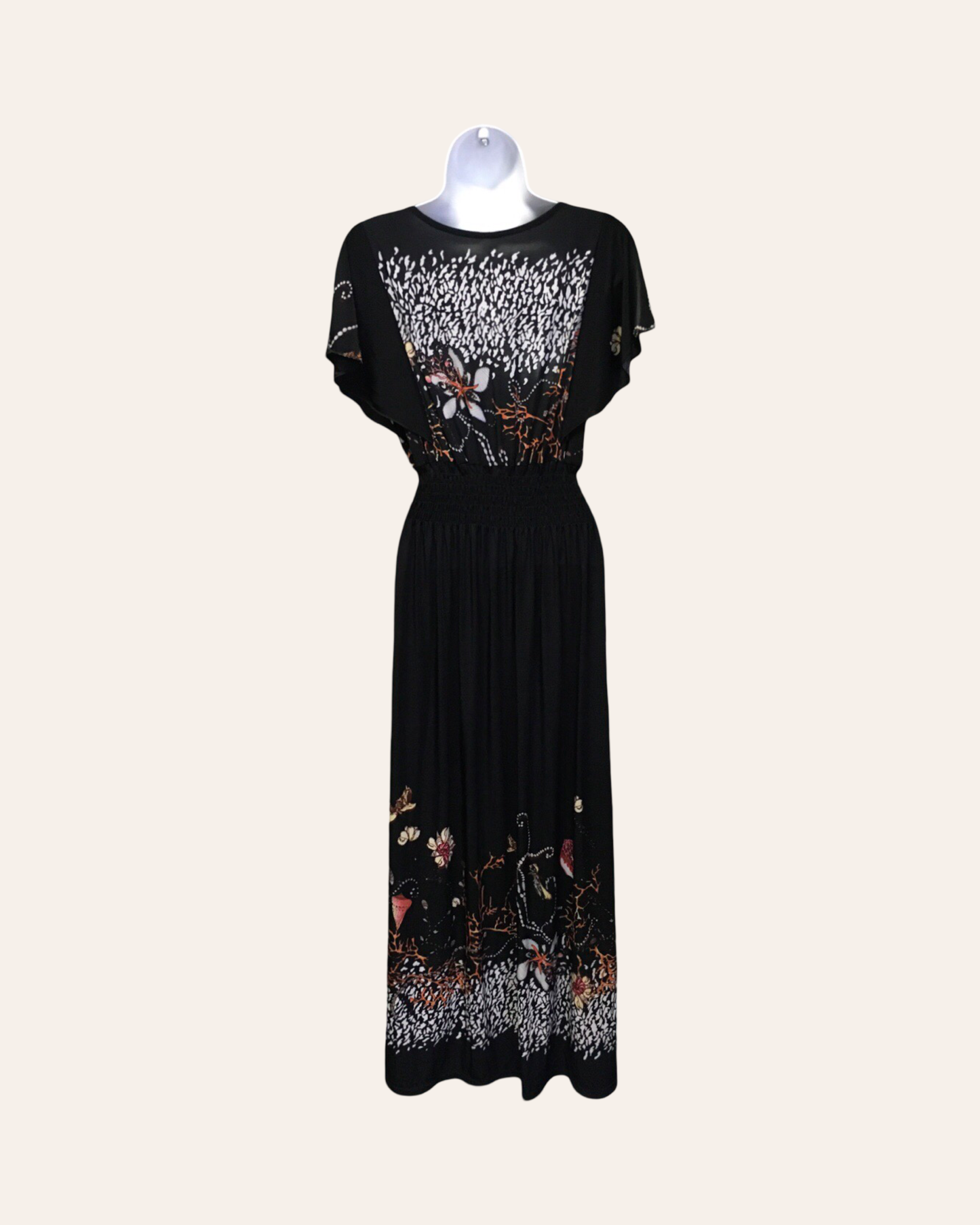 Black Artisan Elegance Dress