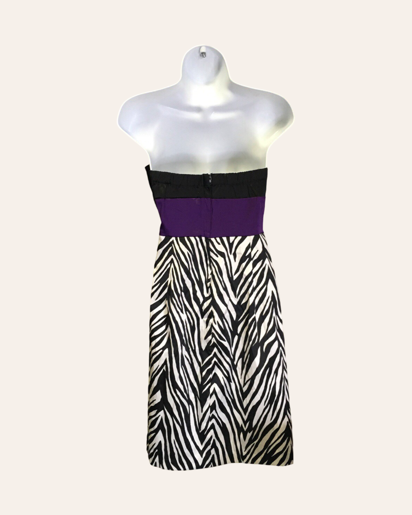 Purple Zebra Elegance Dress